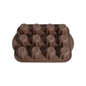 1 12-Cavity Silicone Muffin Mold