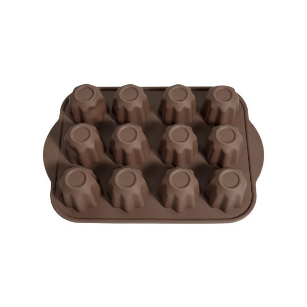 1 12-Cavity Silicone Muffin Mold