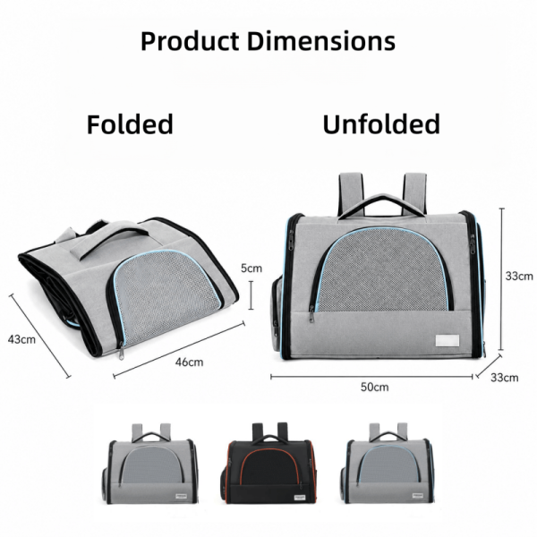 WXPT005 (4) Lightweight Pet Travel Bag