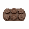 6-Cavity Flower Silicone Mold