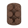 6-Cavity Triple Flower Silicone Mold