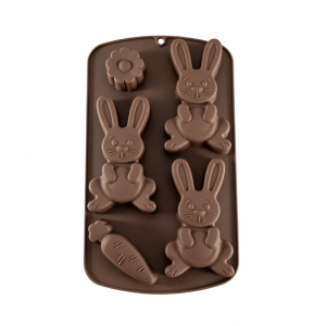 WXSC015 3-Cavity Bunny Silicone Mold
