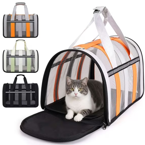 WXPT001 - er3fw5.png Soft Sided Mesh Pet Travel Carrier