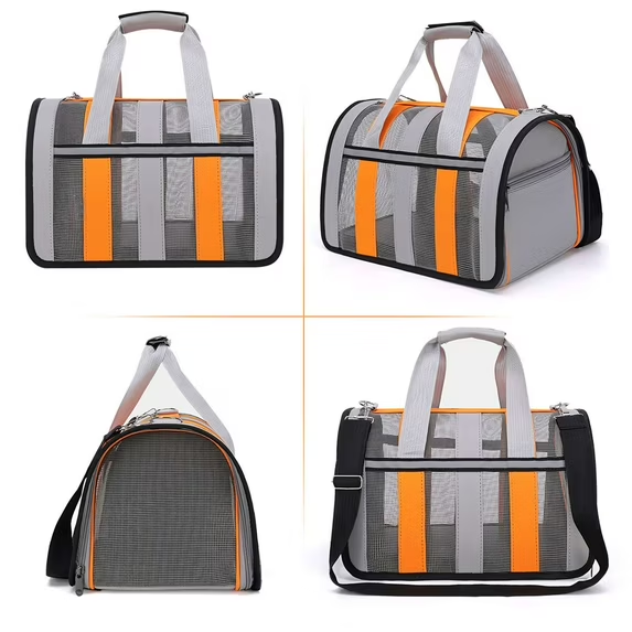 WXPT001 - kyv4jq.png Soft Sided Mesh Pet Travel Carrier