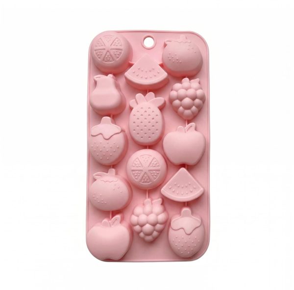 WXSC004-1.jpg Silicone Chocolate Mold-Fruit(Apple/Pear/Grape/Watermelon/Pineapple)