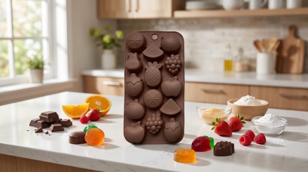 WXSC005-4.jpg Silicone Chocolate Mold-Fruit(Apple/Pear/Grape/Watermelon/Pineapple)